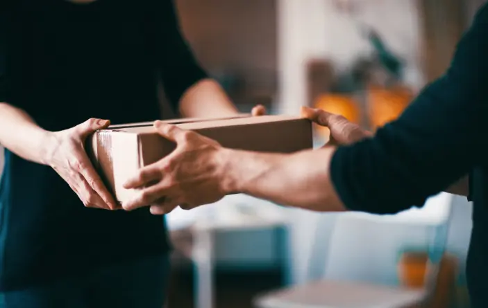 parcel handoff